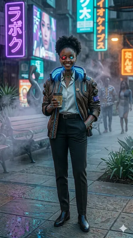 Cyberpunk Portrait Photo Transformations