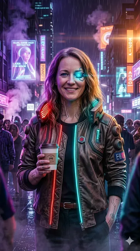 Cyberpunk Portrait Photo Transformations