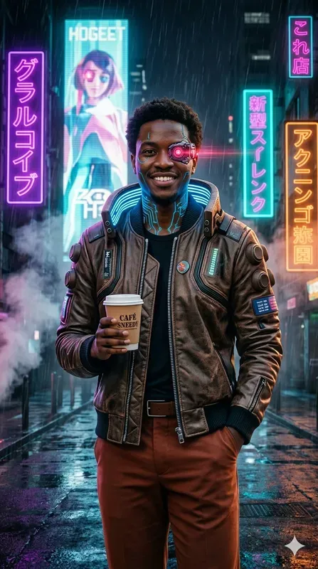 Cyberpunk Portrait Photo Transformations