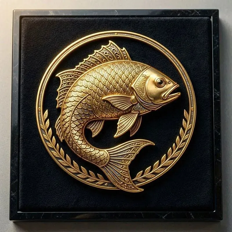 3D Golden Metallic Emblem Logos