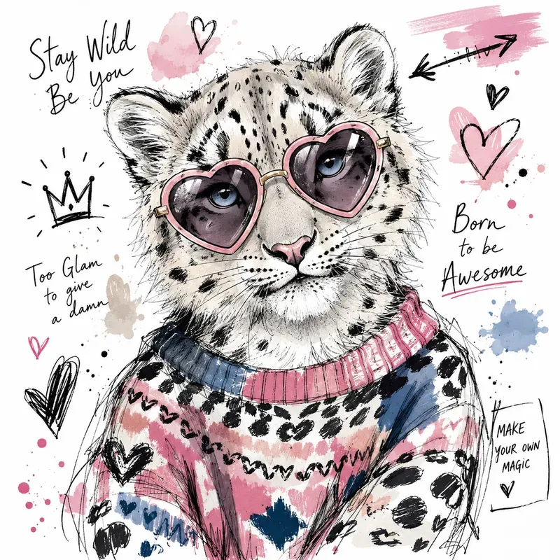 Whimsical Fashion Animal Sketches