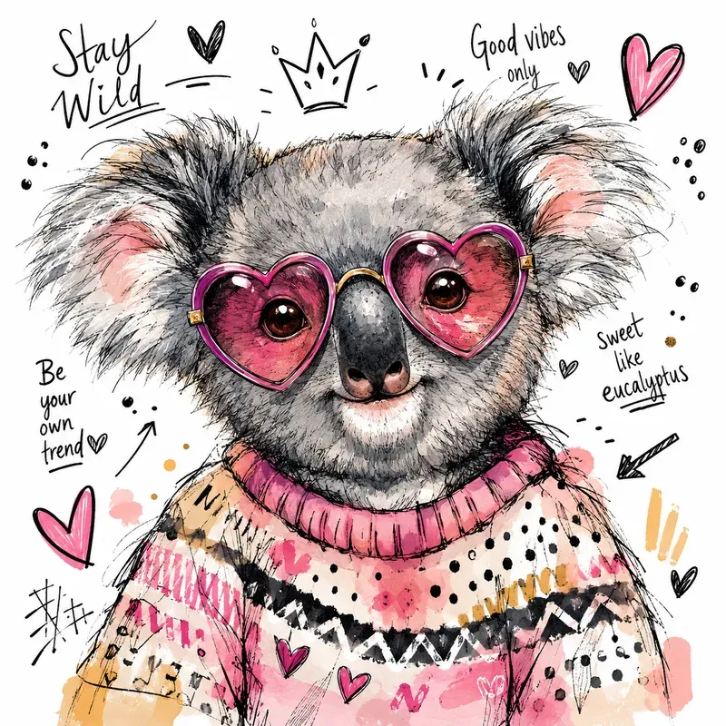 Whimsical Fashion Animal Sketches