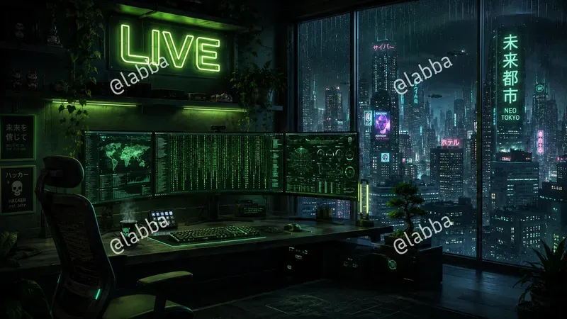 Lofi Synthwave Stream Backgrounds