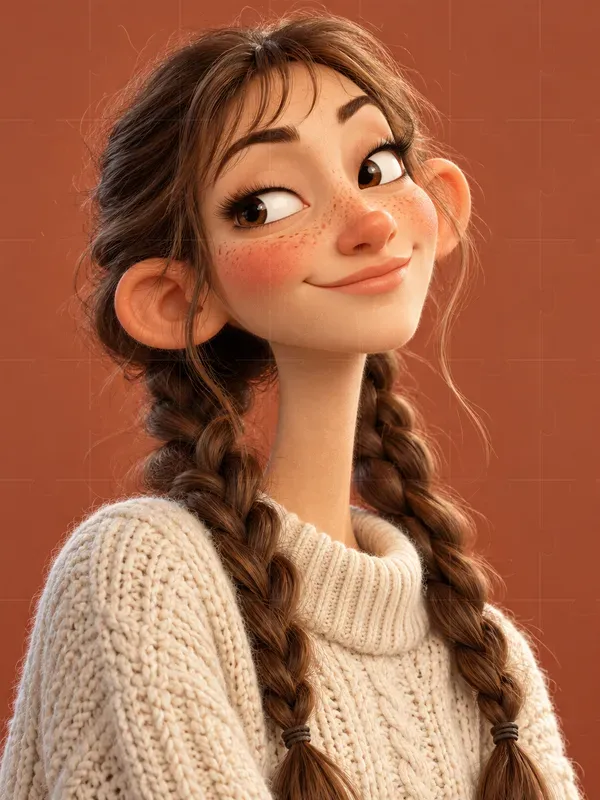Quirky 3D Cartoon Character Portraits