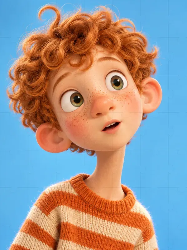 Quirky 3D Cartoon Character Portraits