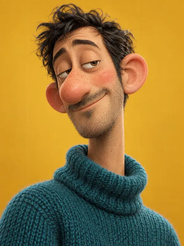 Quirky 3D Cartoon Character Portraits
