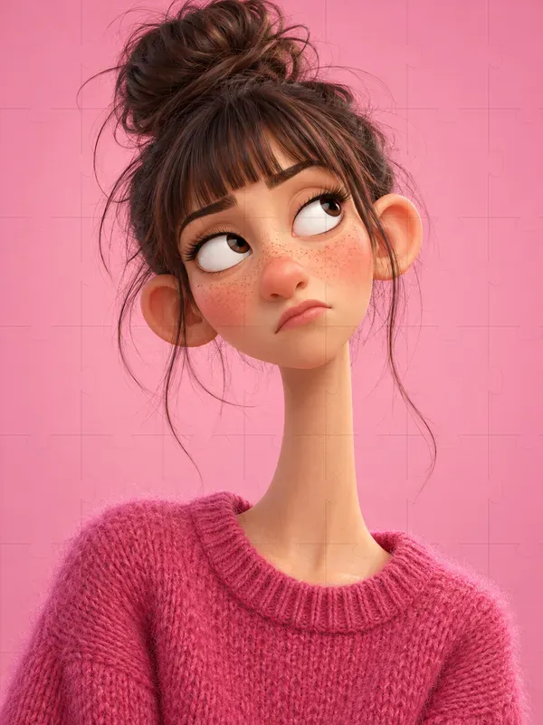 Quirky 3D Cartoon Character Portraits