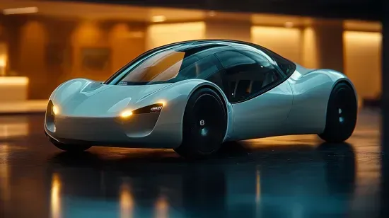 Futuristic Mini Car Advertisements