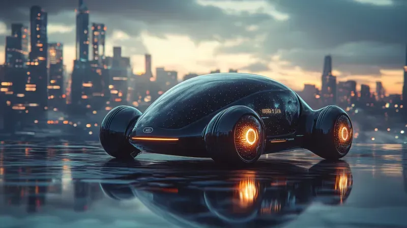 Futuristic Mini Car Advertisements