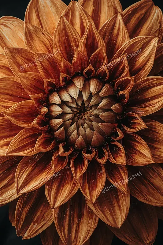 Moody Swirling Impasto Flowers
