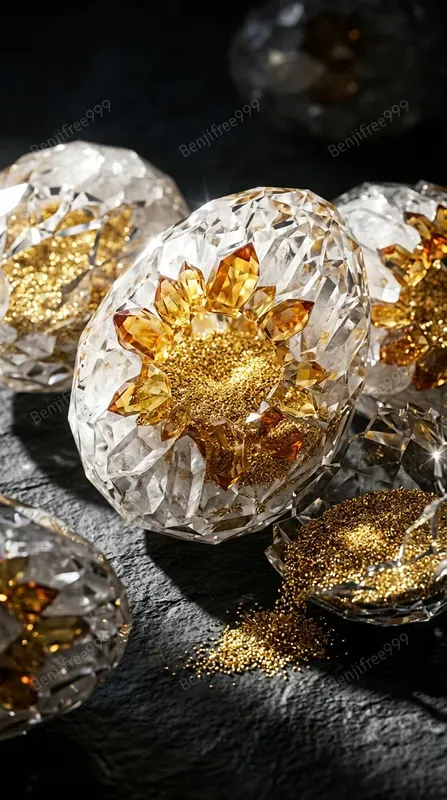 Hyper Realistic Gem Crystal Objects