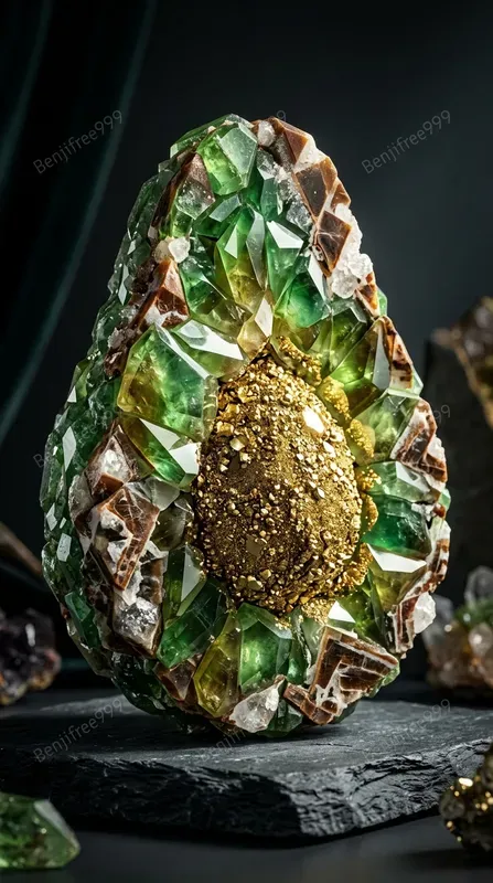 Hyper Realistic Gem Crystal Objects
