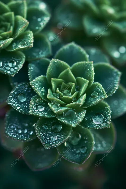 Dewy Botanical Macro Photography