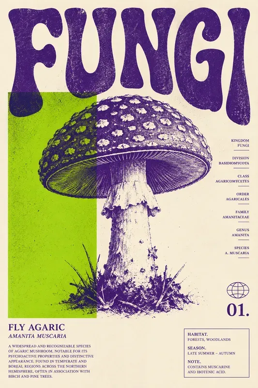 Retro Risograph Typography Posters