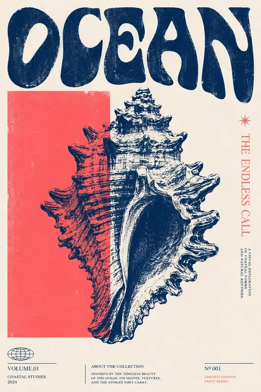 Retro Risograph Typography Posters