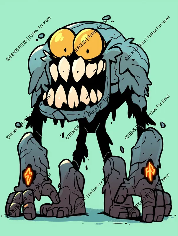 Cartoon Creepy Monster Packs