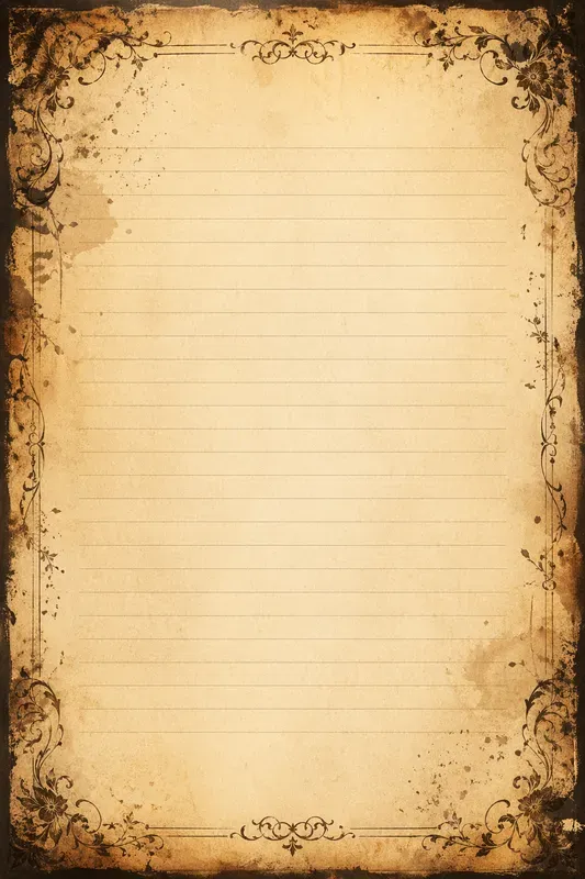 Vintage Lined Writing Pages