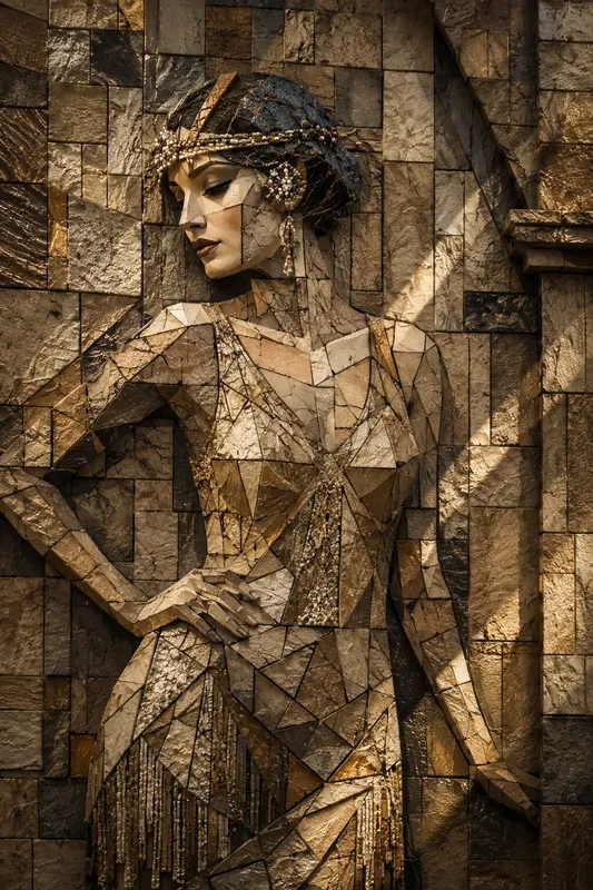 Surreal 3D Mosaic Art