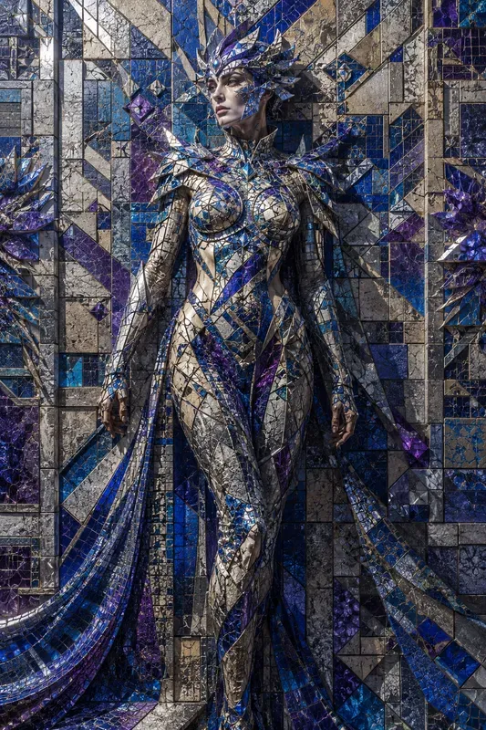 Surreal 3D Mosaic Art