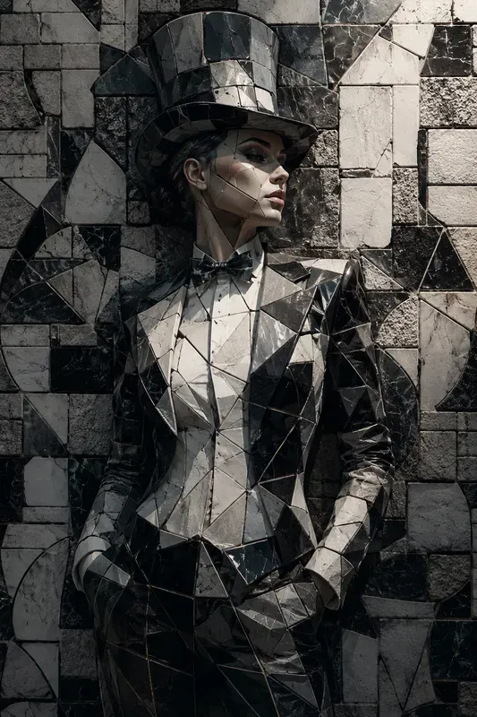 Surreal 3D Mosaic Art