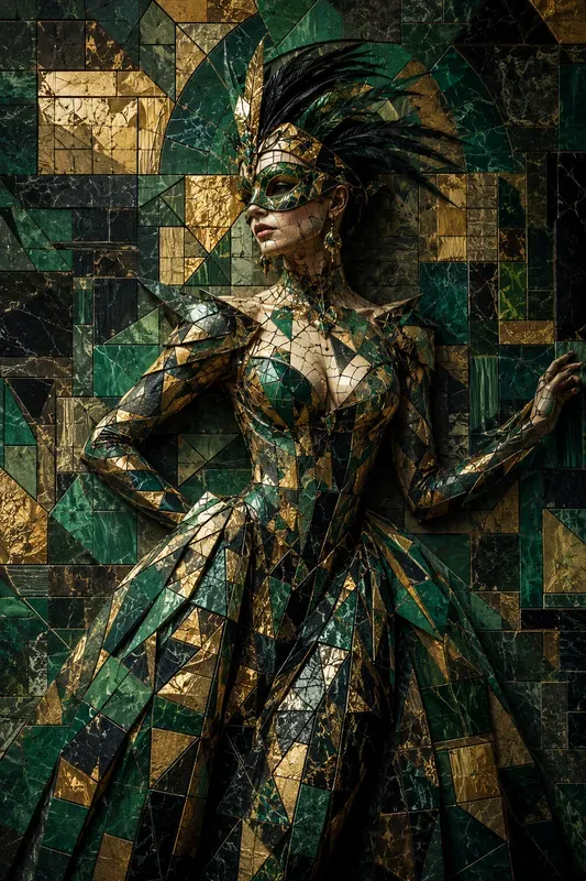 Surreal 3D Mosaic Art