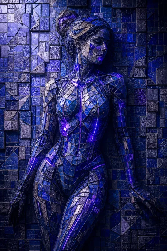 Surreal 3D Mosaic Art