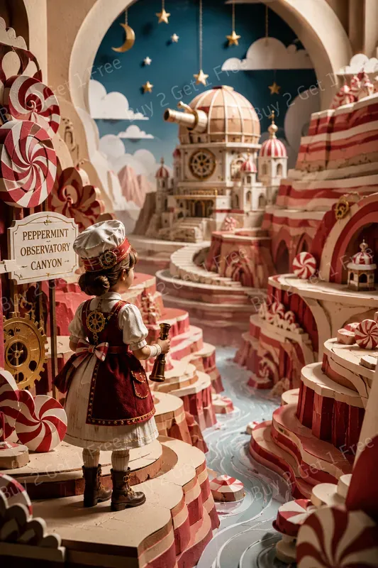Candy Diorama Paper Art
