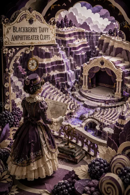 Candy Diorama Paper Art
