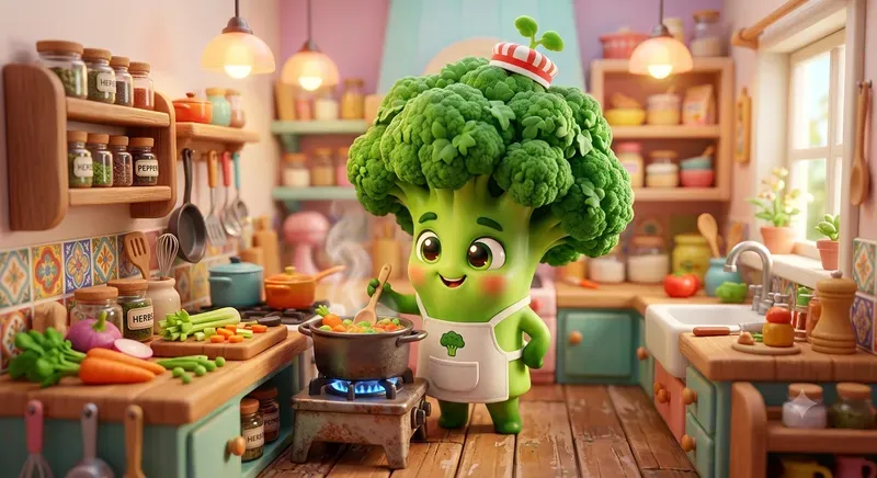 Whimsical 3D Veggies Adventures