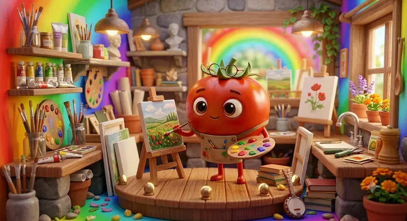 Whimsical 3D Veggies Adventures