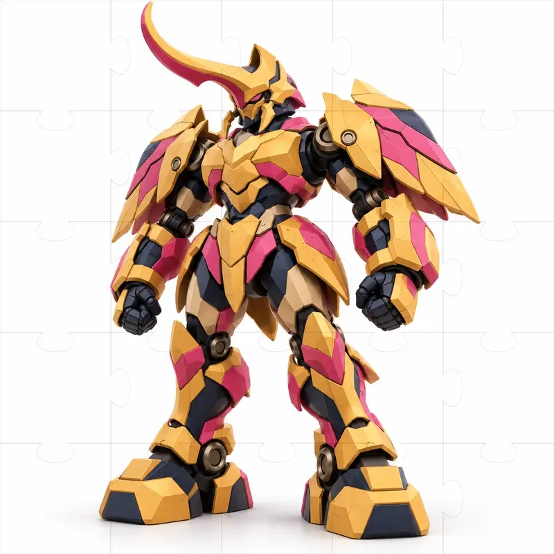 Low Poly Anime Robot Cliparts