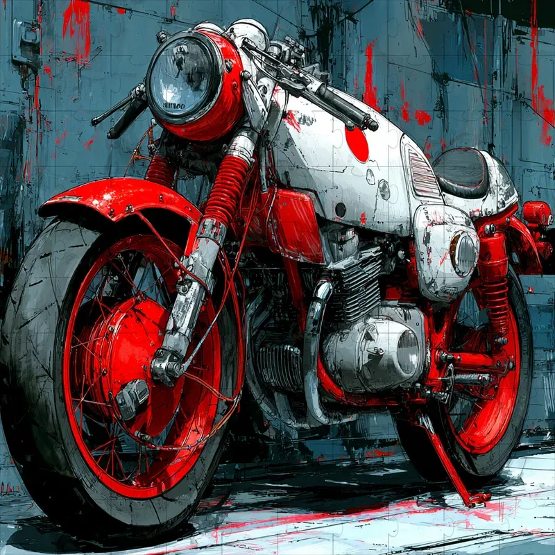 Manga Cyberpunk Gritty Concept Art