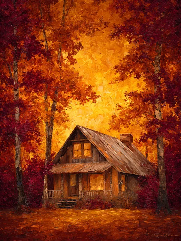 Fall Oil Painting Aesthetic Paintings