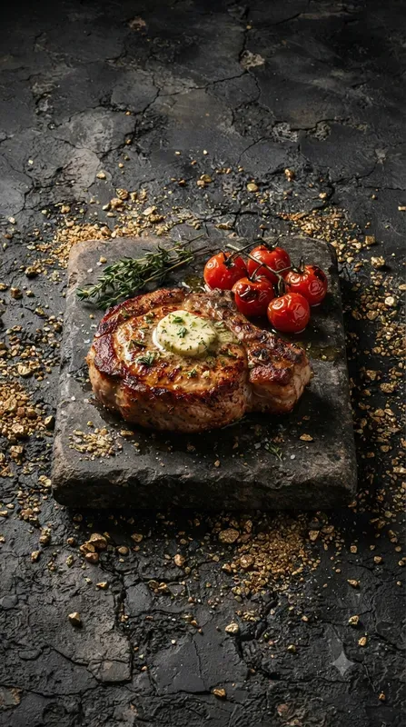 Rustic Charcoal Raw Gold Food Stages