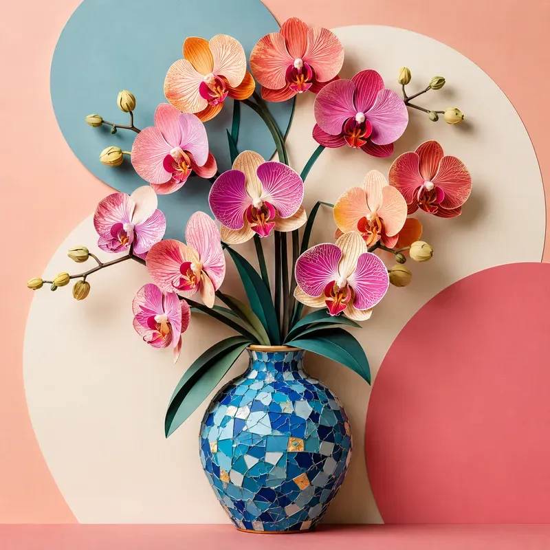 Papercut Floral Vase Collections