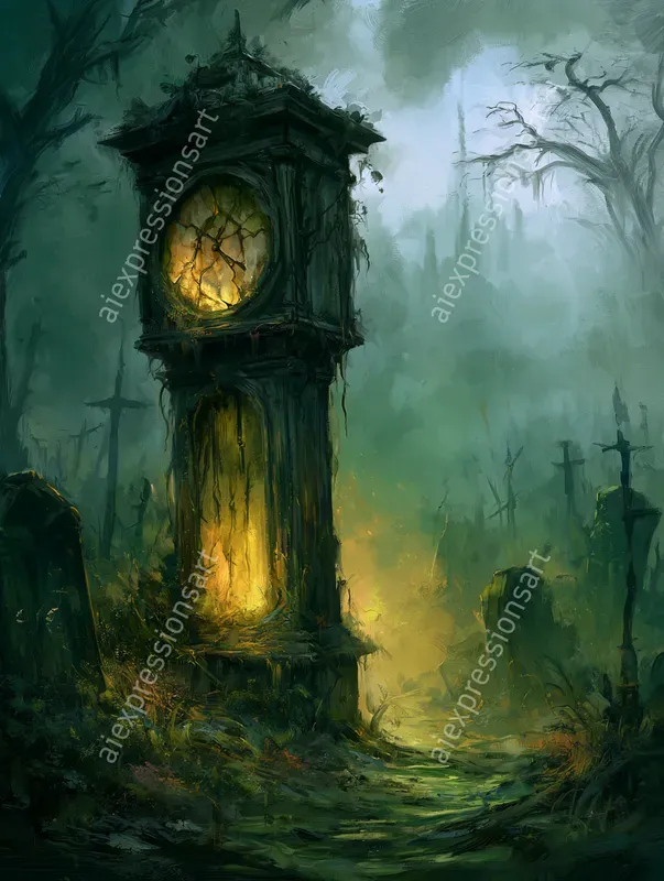Grimdark Haunted Antique Landscapes