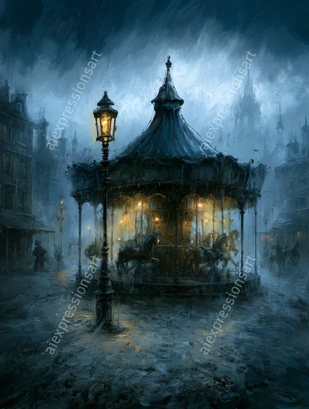 Grimdark Haunted Antique Landscapes