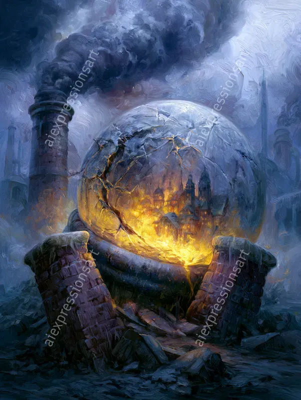 Grimdark Haunted Antique Landscapes