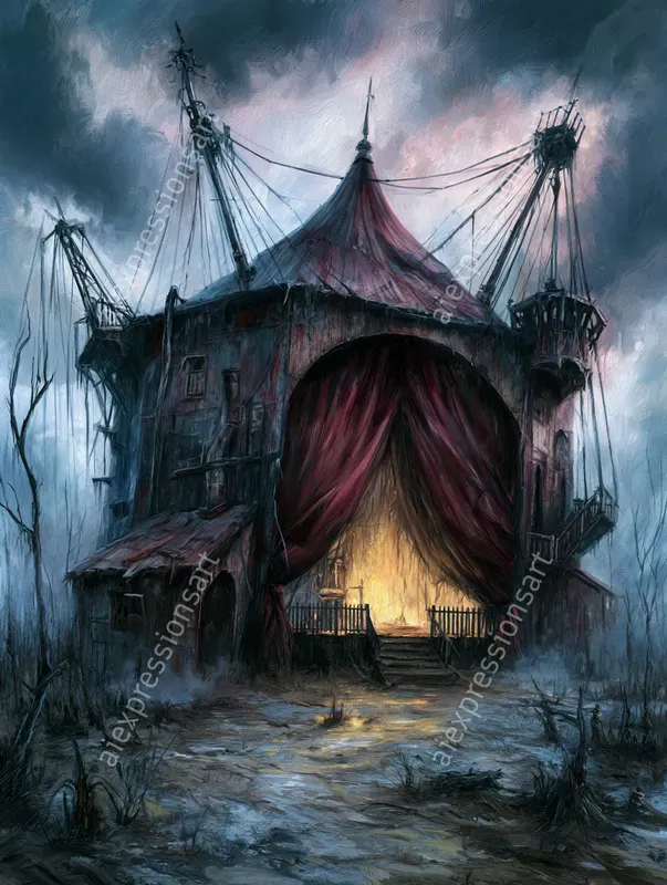Grimdark Haunted Antique Landscapes