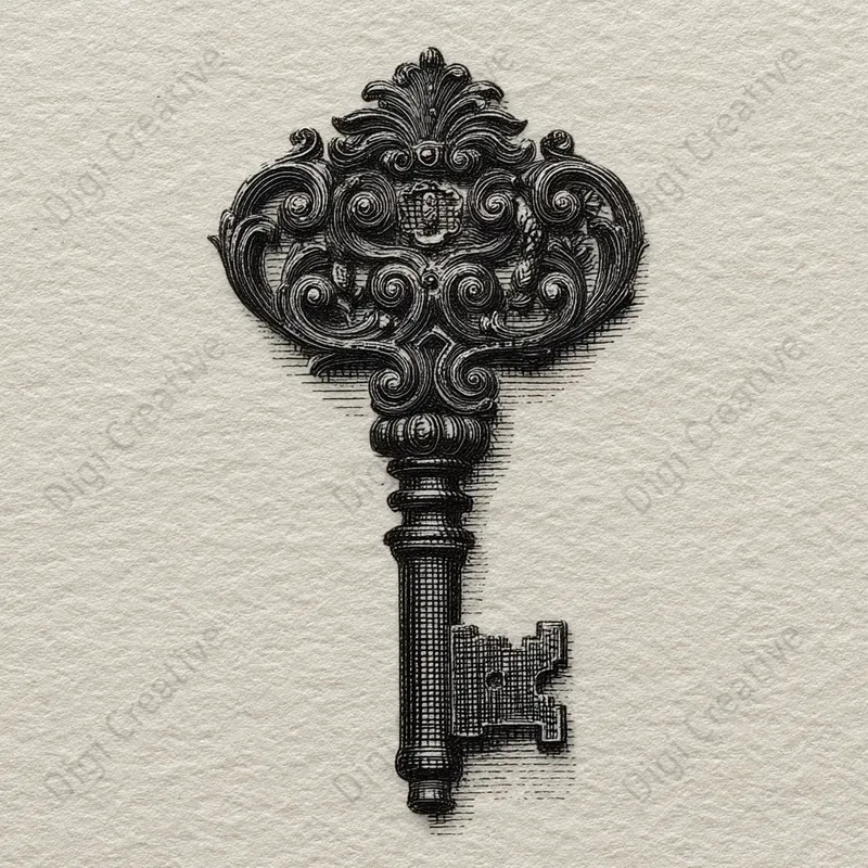 Timeless Monochrome Engraving Art