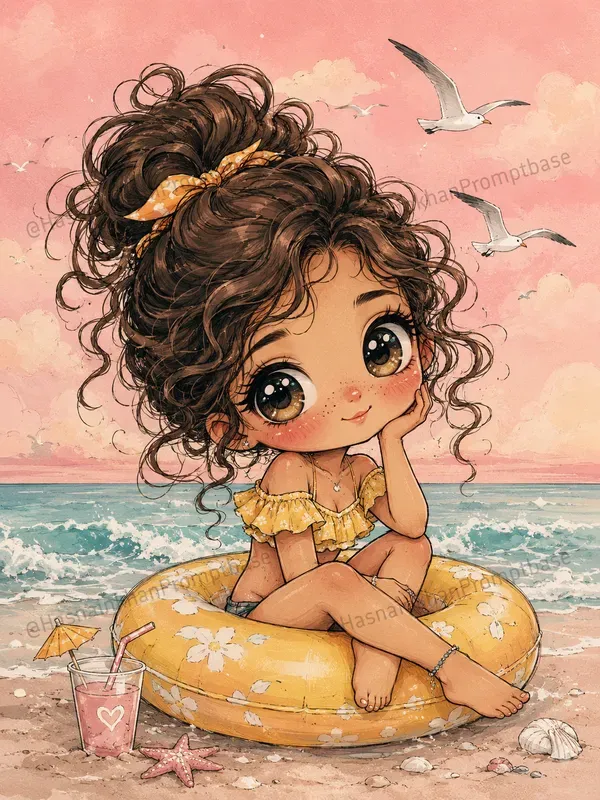 Whimsical Beach Girl Summer Junk Journals
