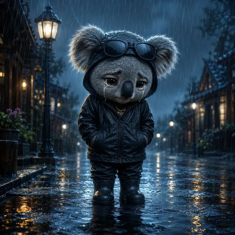 Whimsical Rain Babies 3D