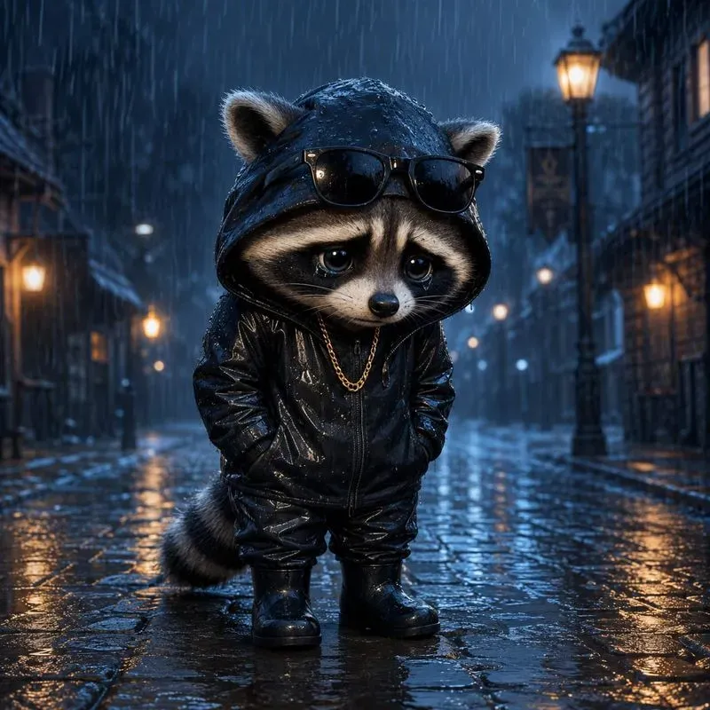 Whimsical Rain Babies 3D