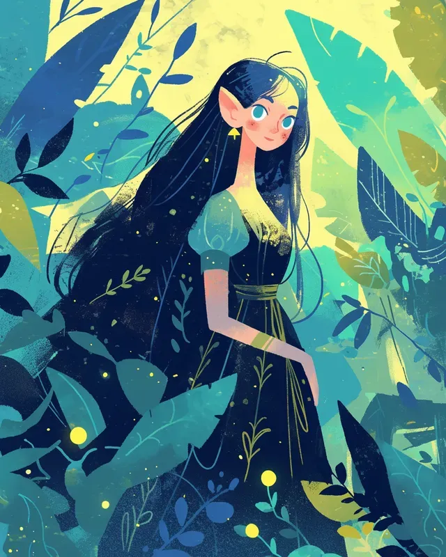 Whimsical Forest Story Book Characters