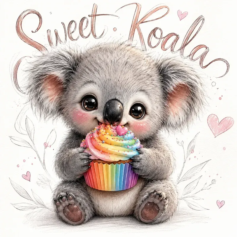 Cute Baby Animal Food Art