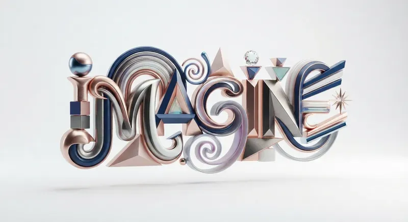Creative 3D Typography Objects