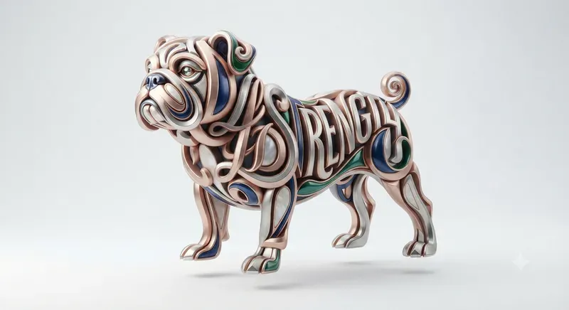 Creative 3D Typography Objects