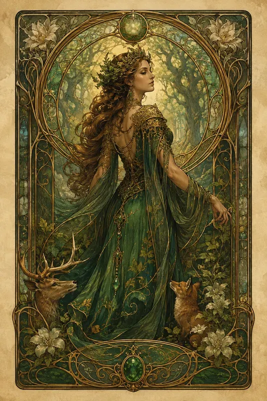 Timeless Art Nouveau Muse Posters