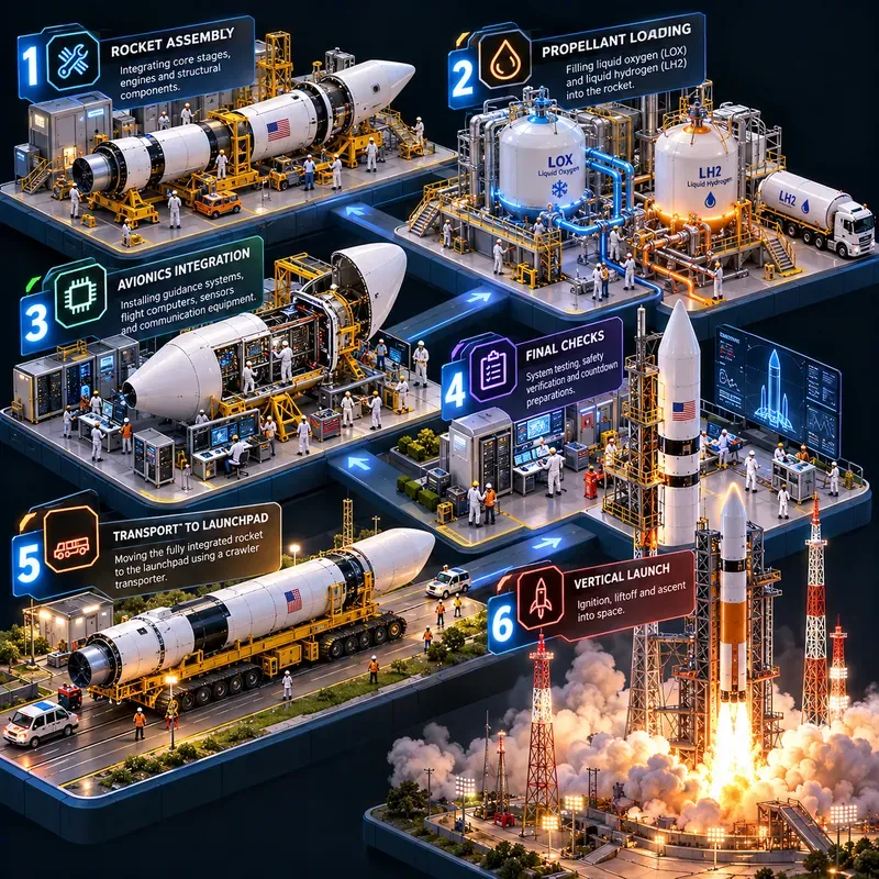 3D Isometric Process Infographics