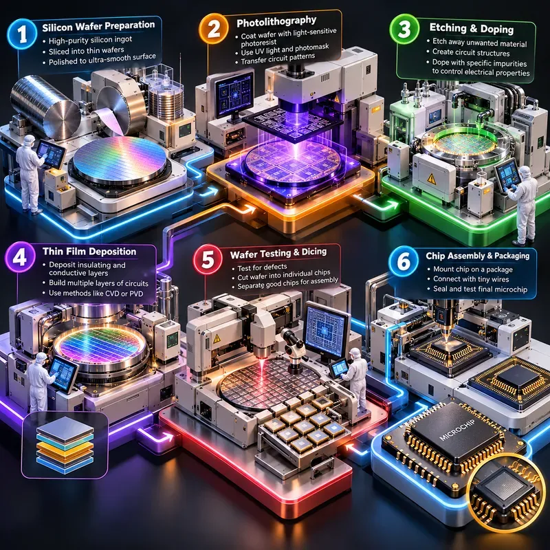 3D Isometric Process Infographics